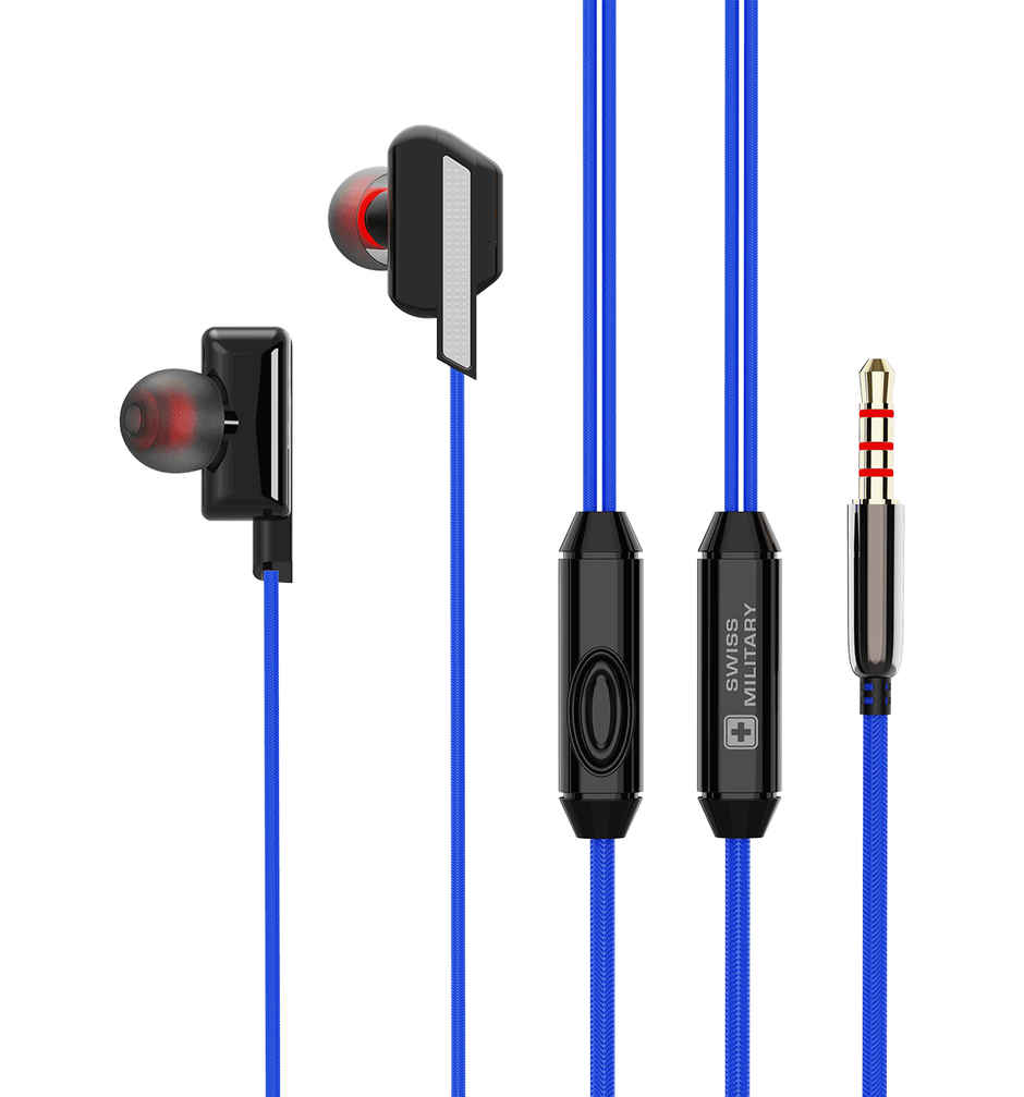 Swiss Military Audio Earphone Sm Reverb Blue