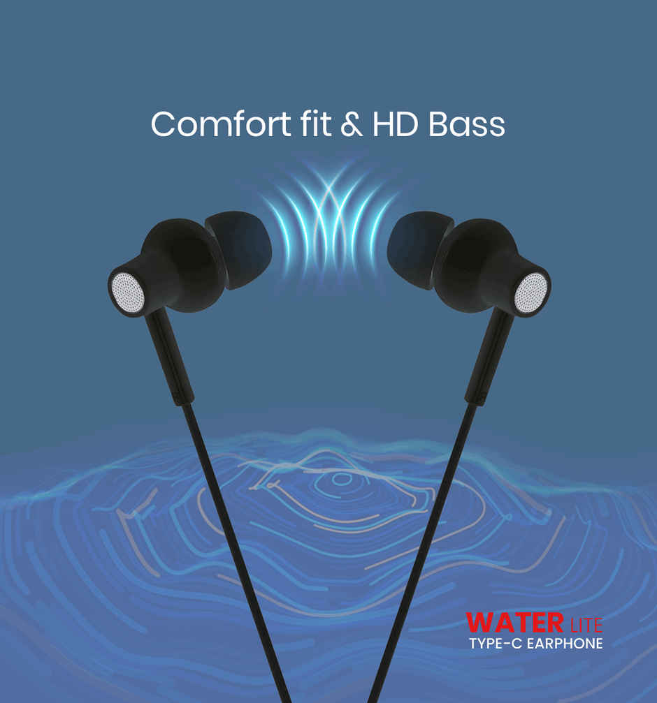 Swiss Military Water Lite Type-C Earphone - Black