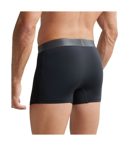 Jockey IC28 Men's Tactel Microfiber Elastane Stretch Underwear Solid Trunk | Black-L