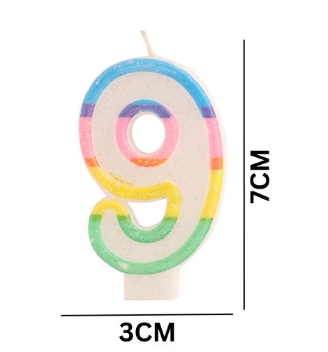 Let's Vybe Numeric Candle No 9