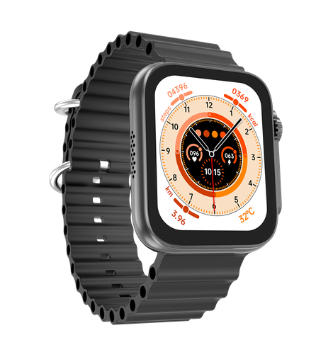 Fire-Boltt Supernova Smartwatch | 1.78" AMOLED Display | BT Calling - Black