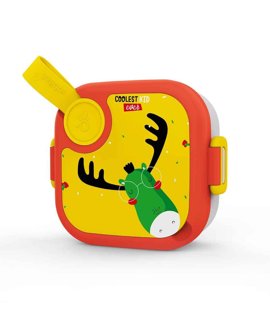 Rabitat Lunchmate Mini Stainless Steel Lunch Box With Spoon- Coolest Kid Ever Combo