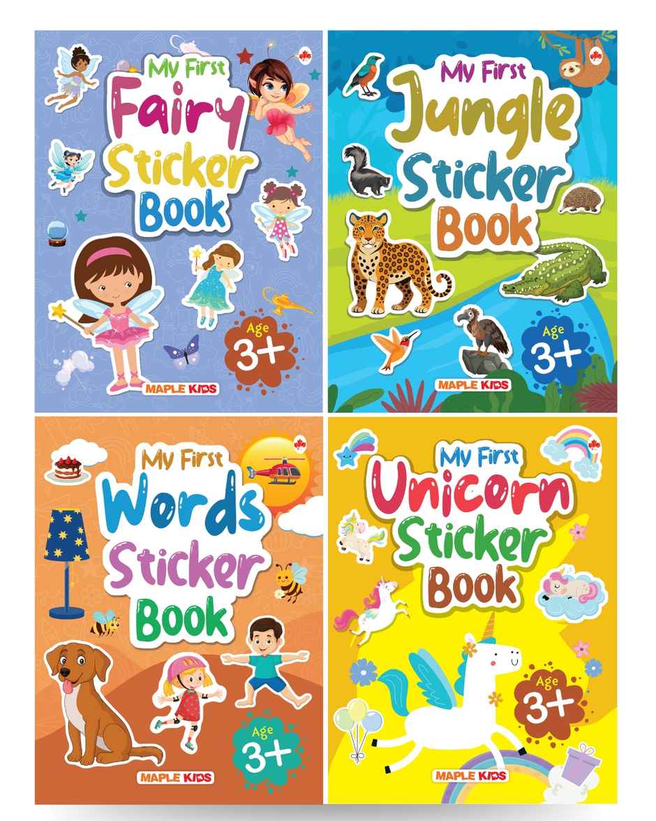 Sticker Books Fairy | Jungle | Words | Unicorn
