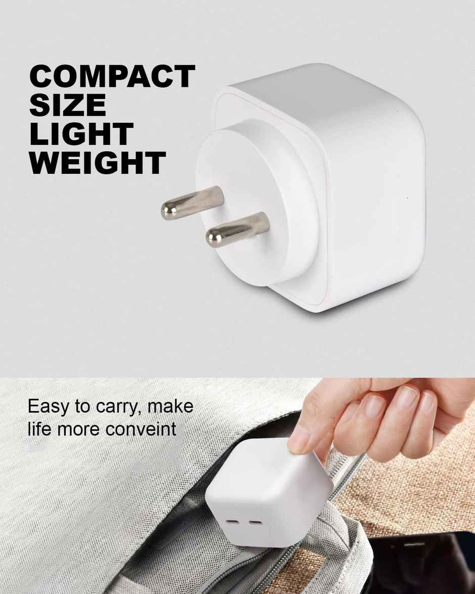 Unigen 35W Dual Usb-C Port Compact Power Adapter Pd 3.0 Usb Type C Plug Fast Wall Charger Block