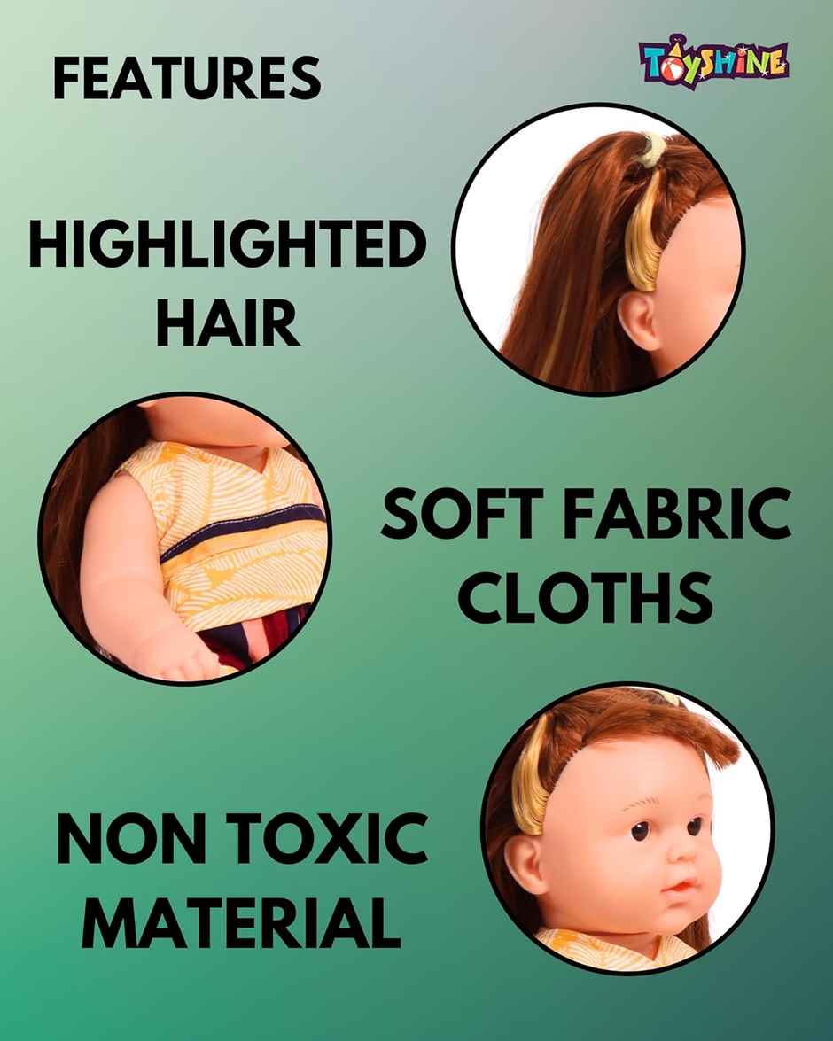 Toyshine 14 Inches Talking Toy Baby Doll For Kids - Assorted