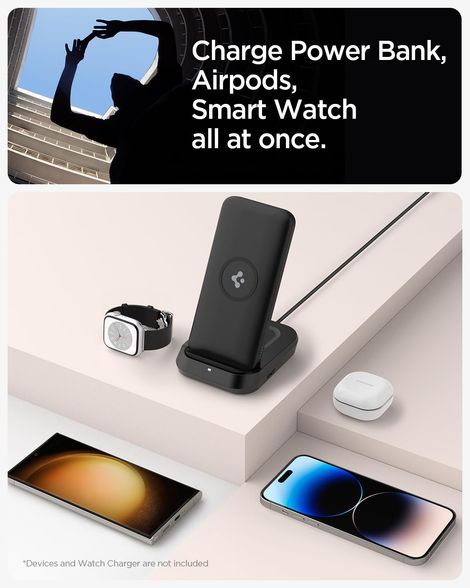 Spigen Pa2001 Portable Charger (W) Arc.Dual Black (C To C)