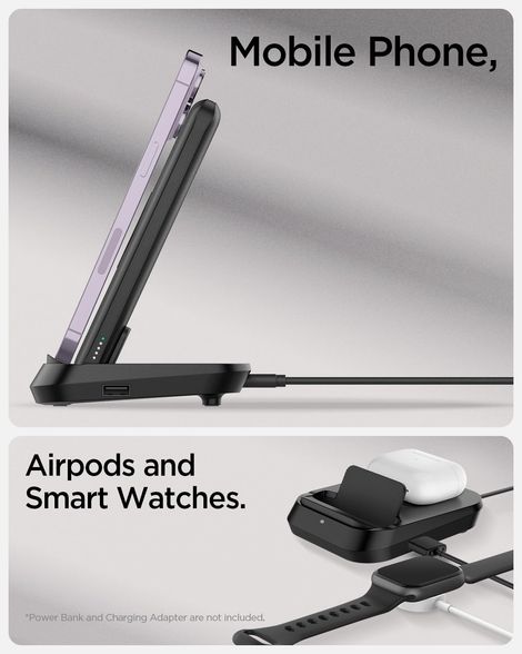 Spigen Pa2001 Portable Charger (W) Arc.Dual Black (C To C)