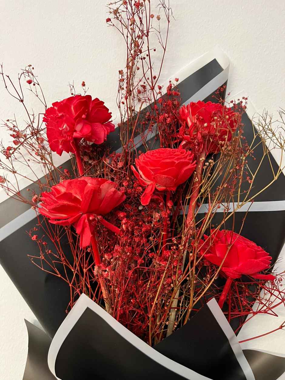 Roselle Dried Flower Bouquet | Ideal for Gifting | Farmerr