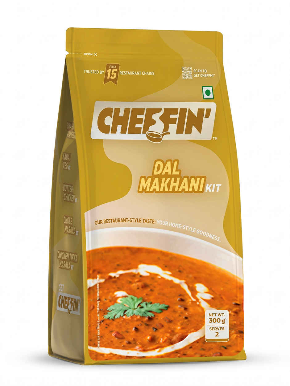 Cheffin' Dal Makhani | Gourmet Cooking Kit | Serves 2-3 | Ready in 10 Min