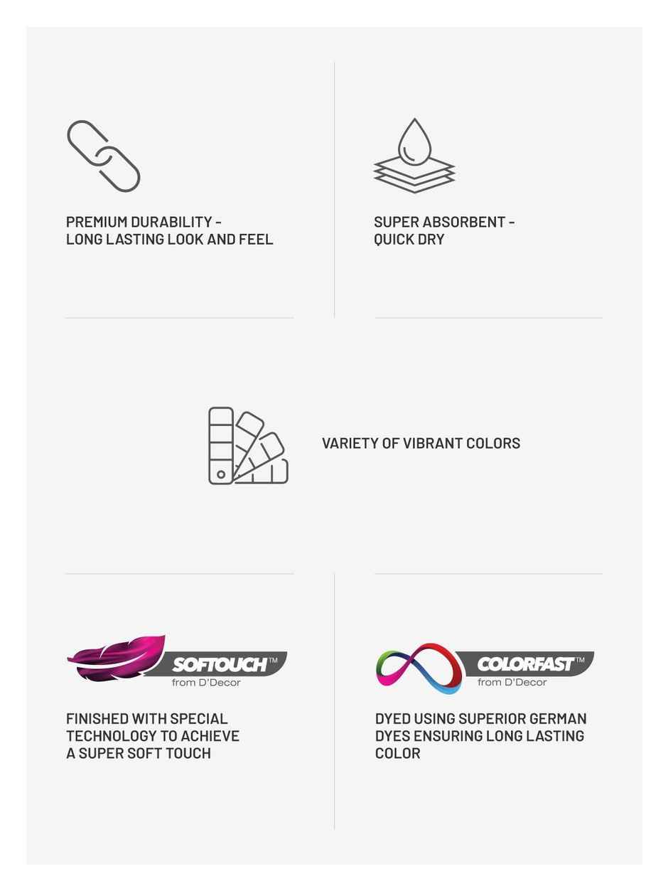 D Decor Pioneerhusk Set Bathtowel-Pack Of 2