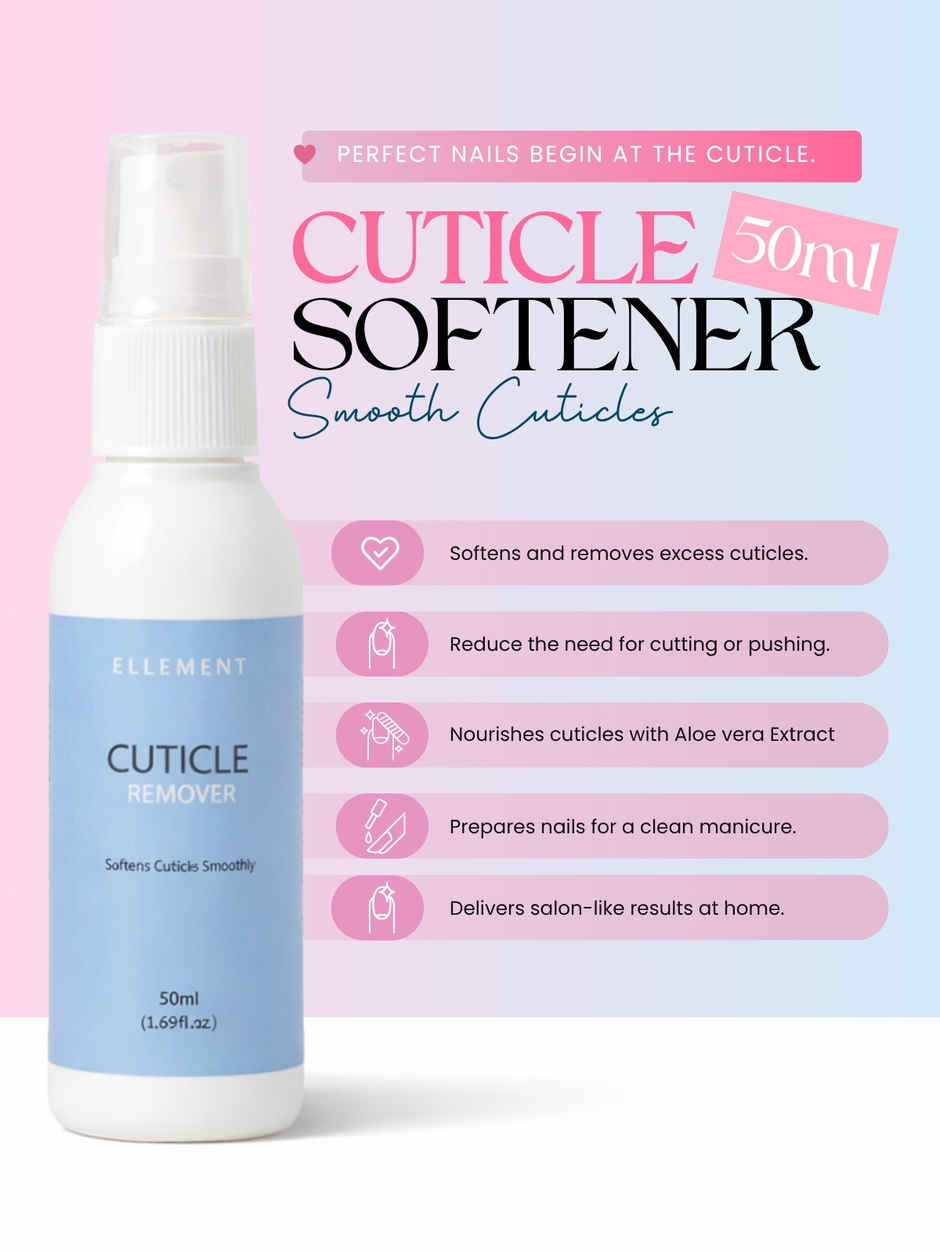 Ellement Co. Cuticle Softener | Hydrates & Softens Cuticles | Nail Care Essential