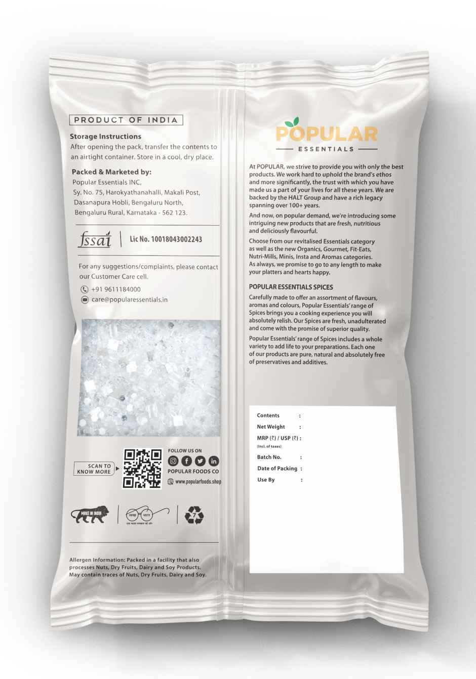 Popular Essentials Misri Dana (Diamond Sugar)