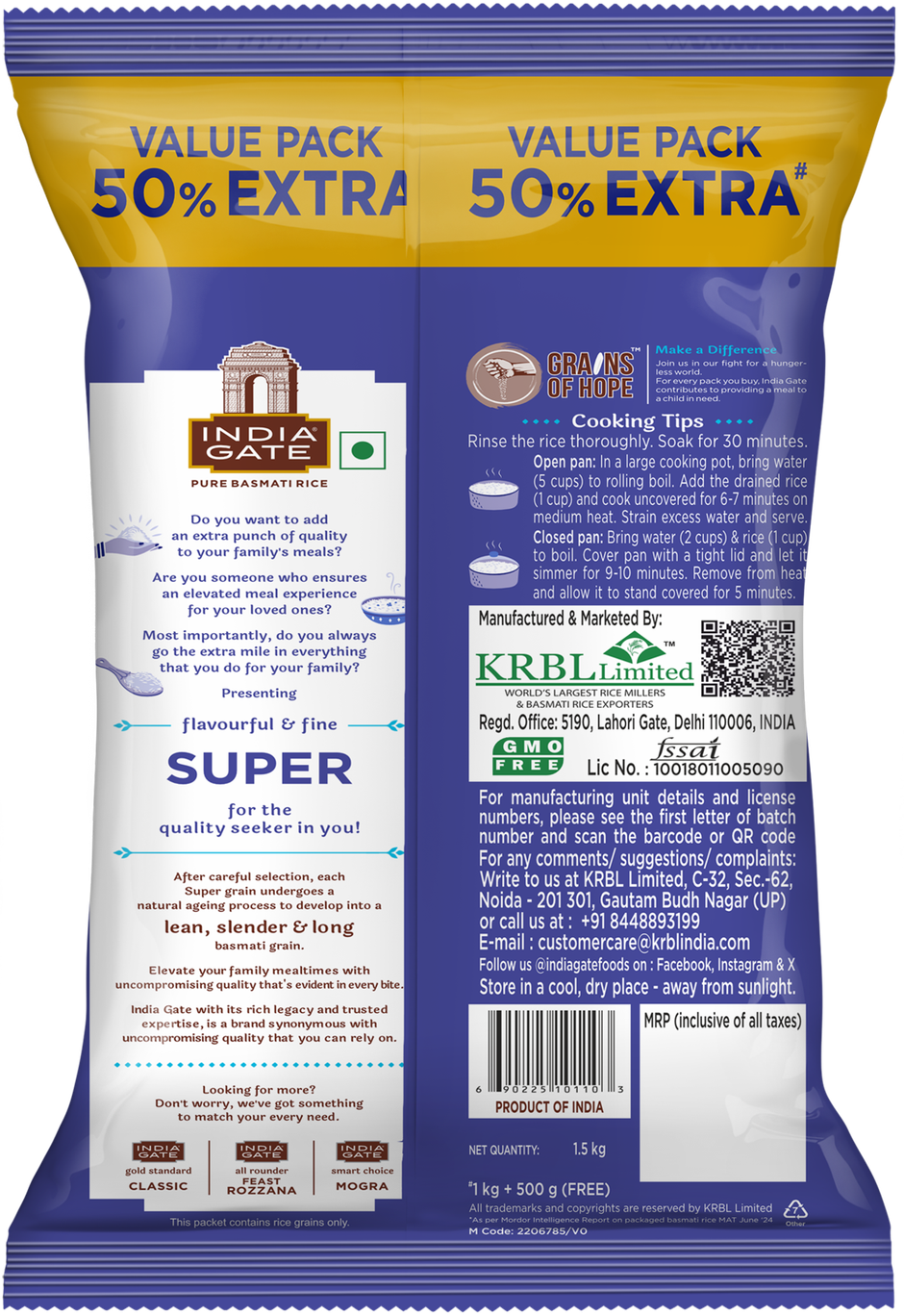 India Gate Flavourful and Fine Super Basmati Rice | Perfectly Aged Rice