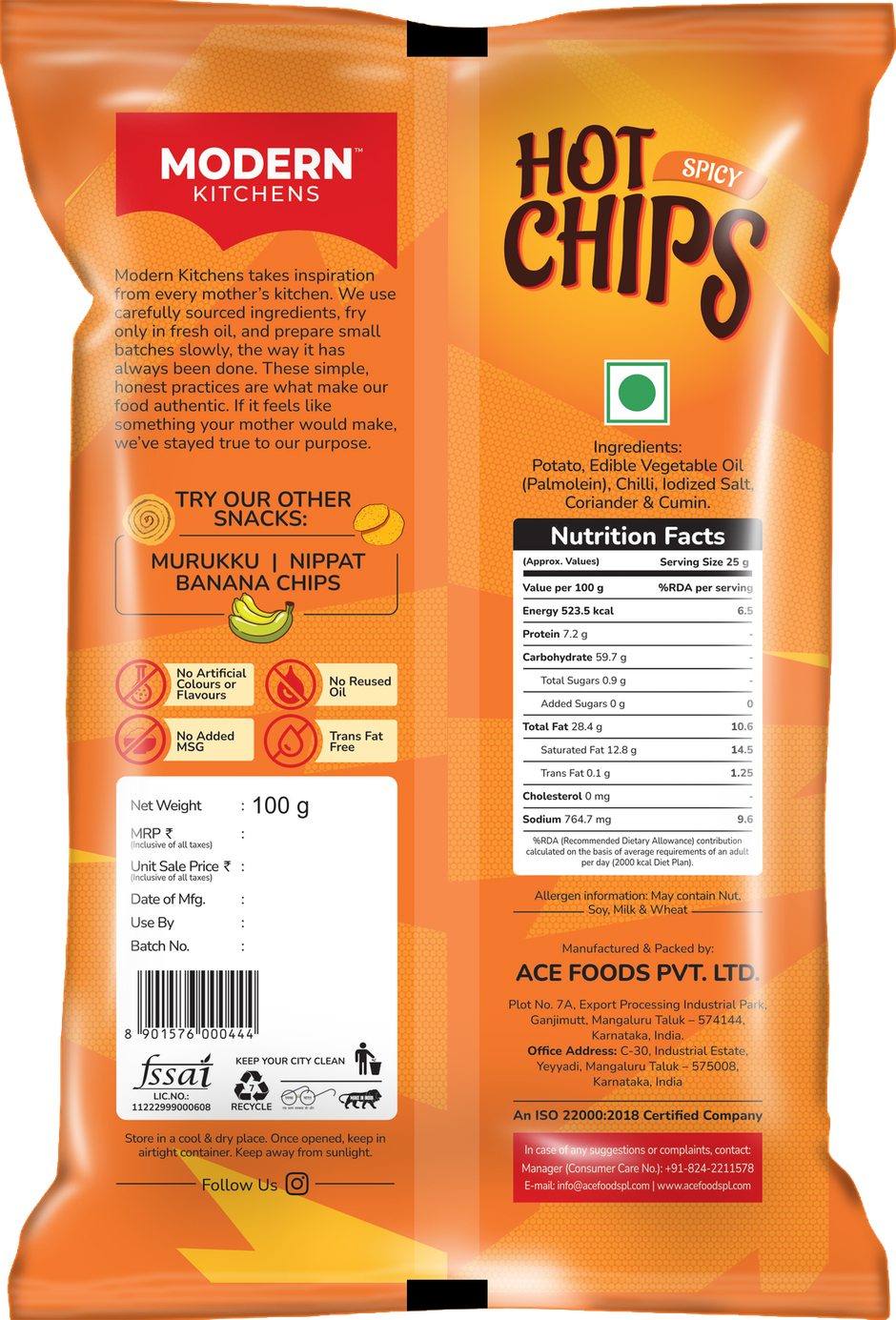 Modern Kitchen Hot Chips Spicy | Crunchy & Spicy