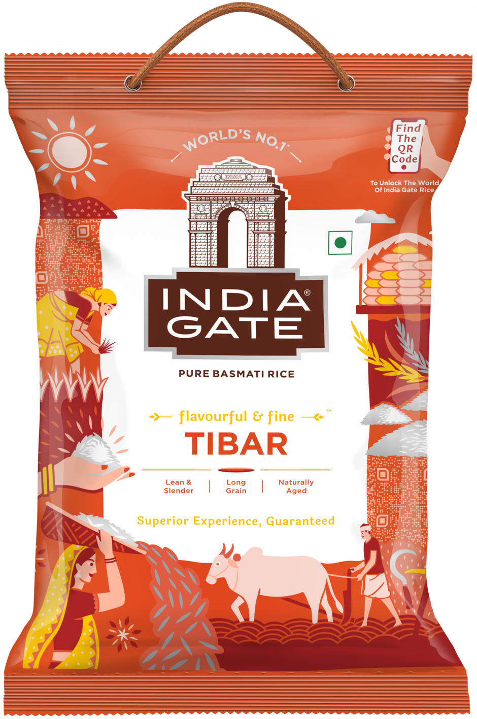 India Gate Flavourful & Fine Tibar Pure Basmati Rice