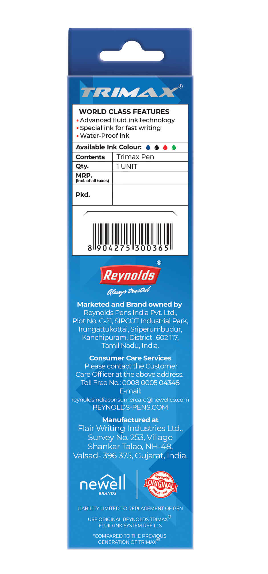 Reynolds Trimax Gel Pen