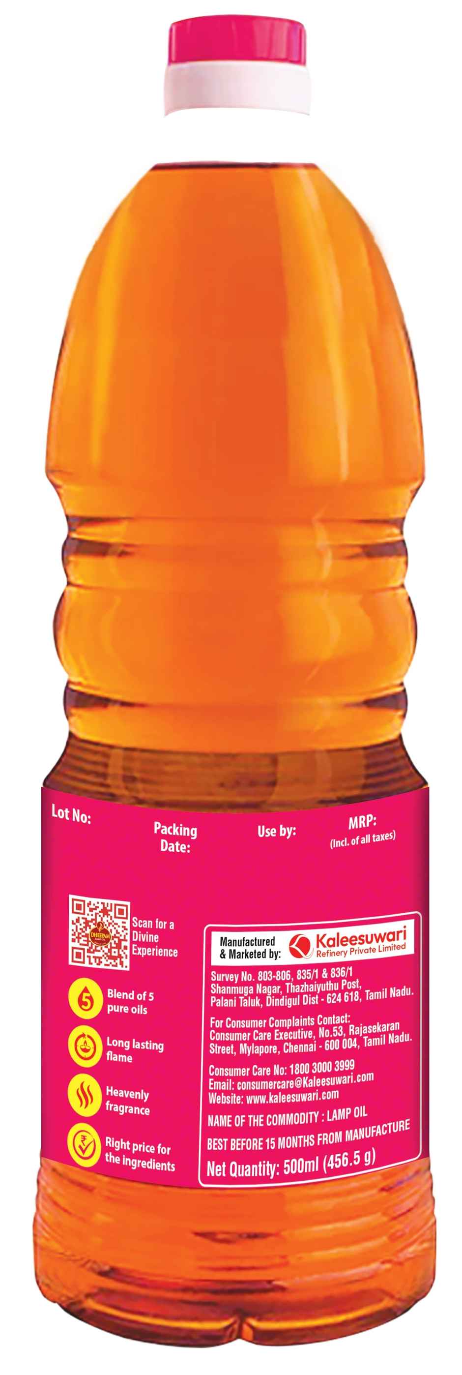 Lamp Oil Pet | Bottle | Dheepam