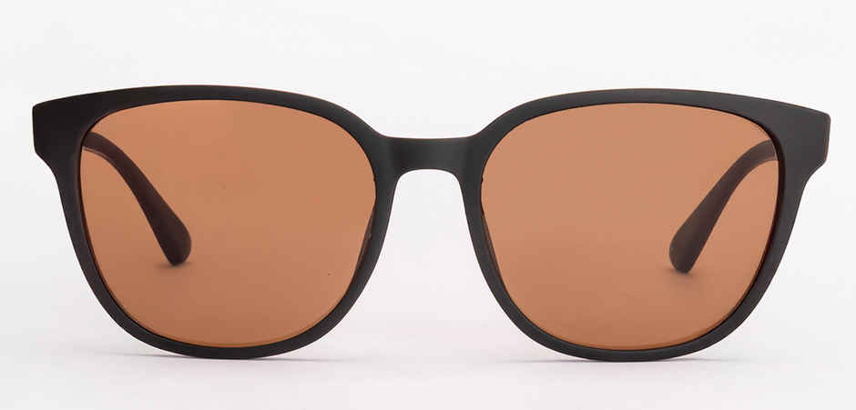 Vincent Chase Unisex Polarized & UV protected Sunglasses | Large | Black & Brown - 140 mm