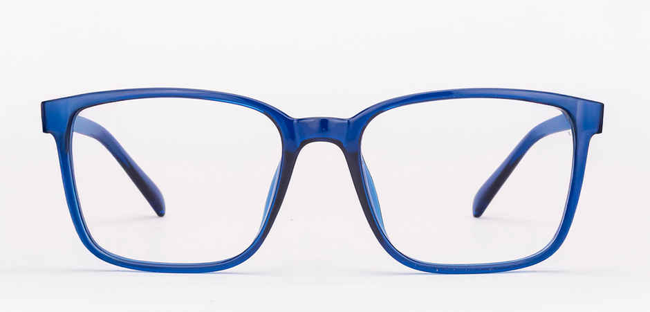 Lenskart BLU Unisex Zero Power Computer Glasses| Medium | Blue -135 mm
