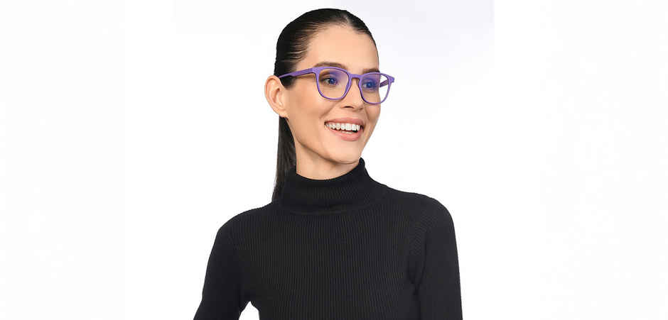 Lenskart Hustlr Unisex TR90 Computer Glasses | Amethyst - M