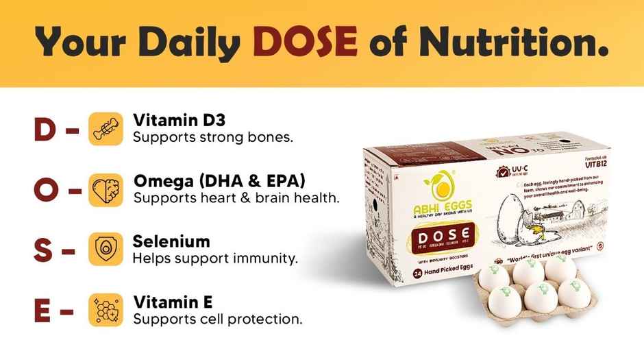 Abhi Eggs Dose With Immunity Boosters