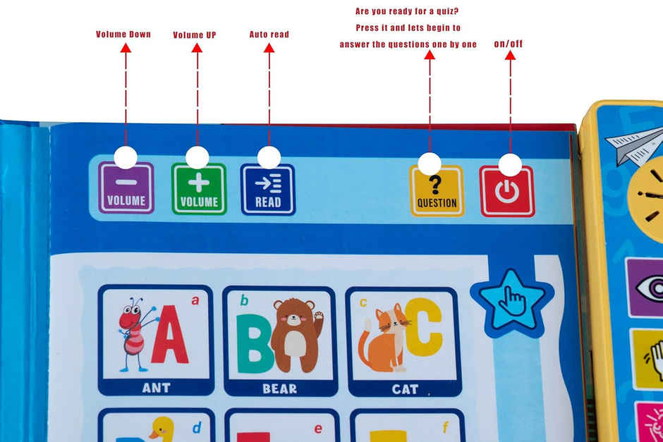 Fablue Intelligence Musical Study Book For Kids - Educational And Learning Toy