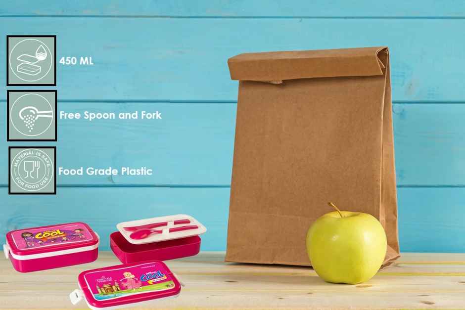 Varmora Flat Kids Lunch Box - Assorted | 450ml