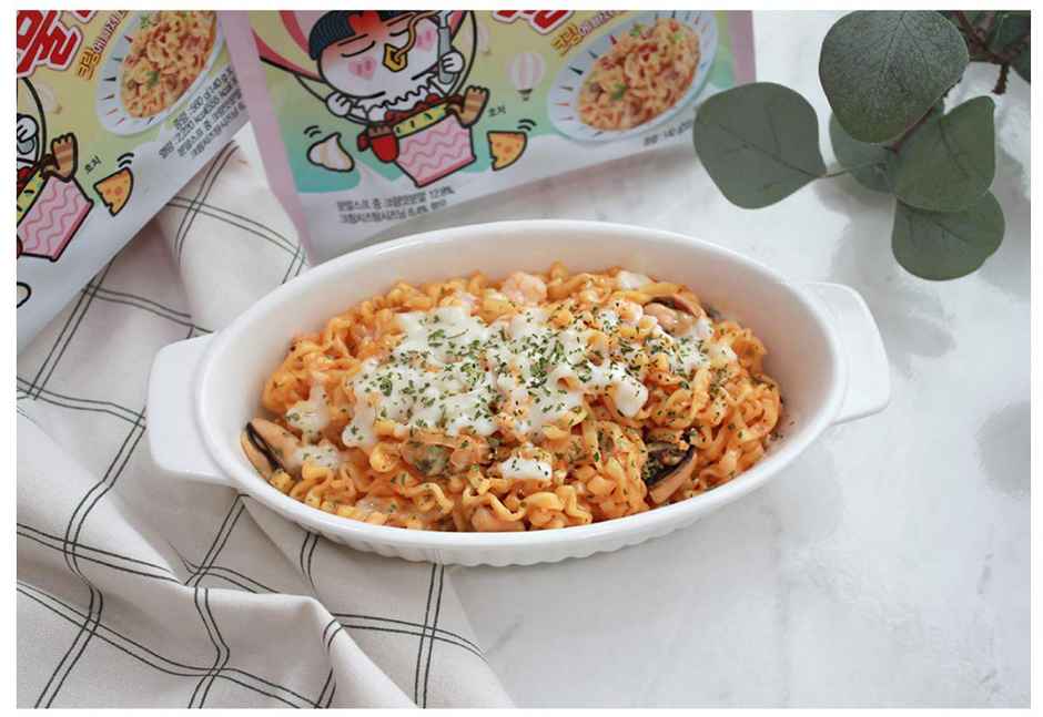 Samyang Korean Buldak Cream Carbonara Hot Chicken Flavor Ramen Non-Veg