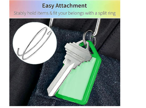 Soham Housewares Unisex Solid Plastic Key Chain | Multicolour - Standard
