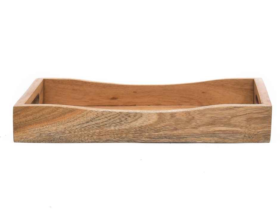 Sanjeev Kapoor by Oggn Wooden Taliya Ziri Tray 14x9 | Live Edge