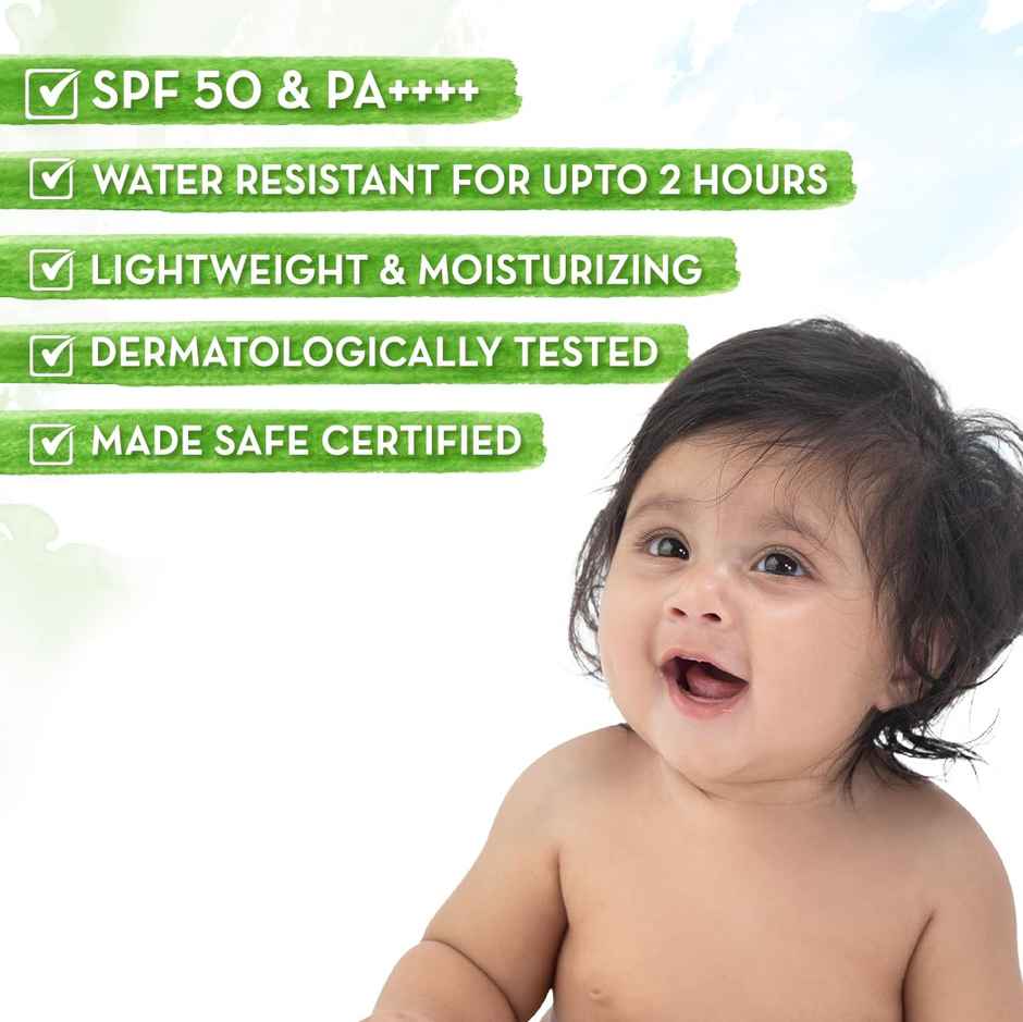 Mamaearth Baby Rich Moisturizing Ultra Light Sunscreen50G Spf 50 & Pa++++