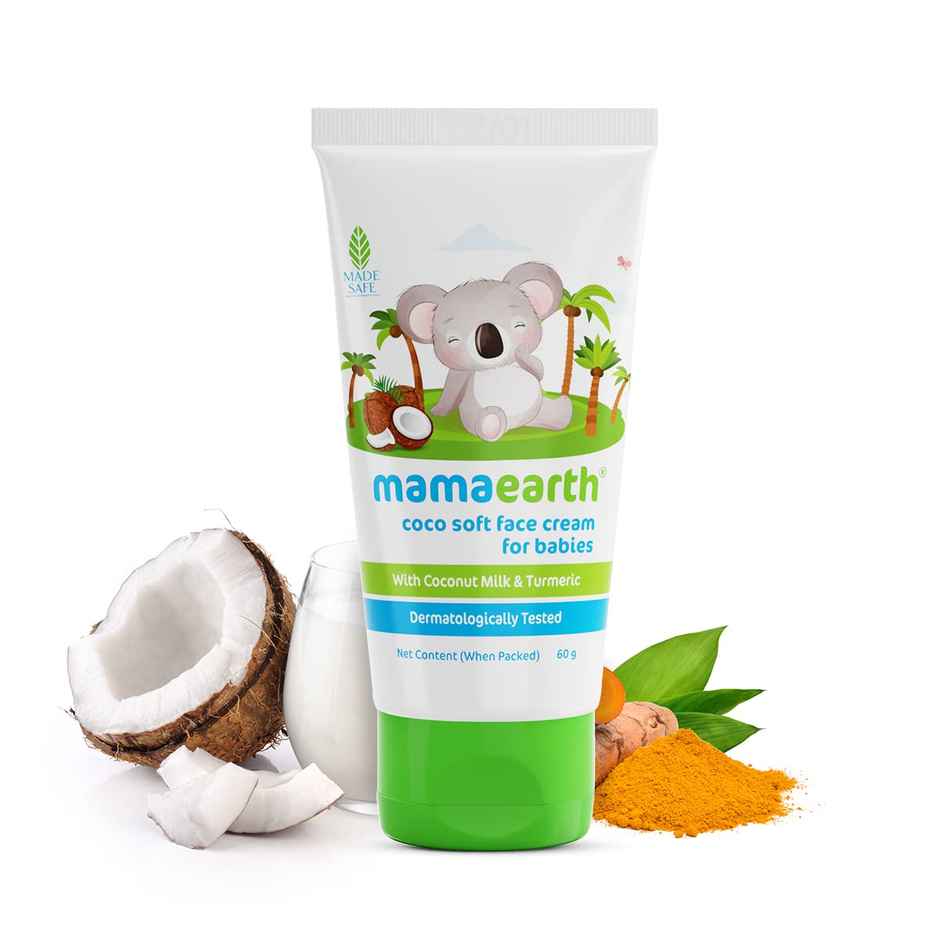 Mamaearth Coco Soft Face Cream With Coconut Milk & Turmeric For Babies For All Skin Type