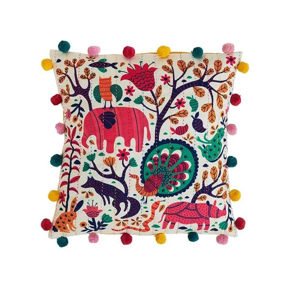 Chumbak Sundarbans 16 Inch Gondh Cushion Cover