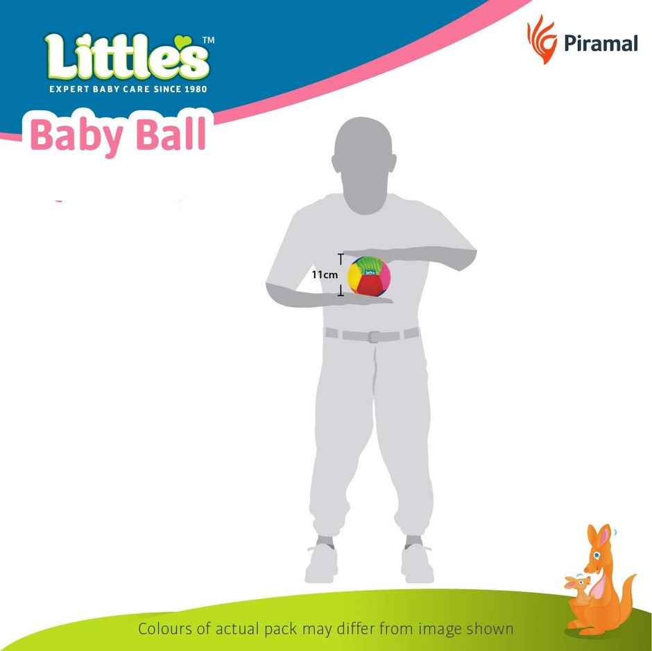 Little's Baby Soft Ball with Rattle Sound | 11 cm Small Toy