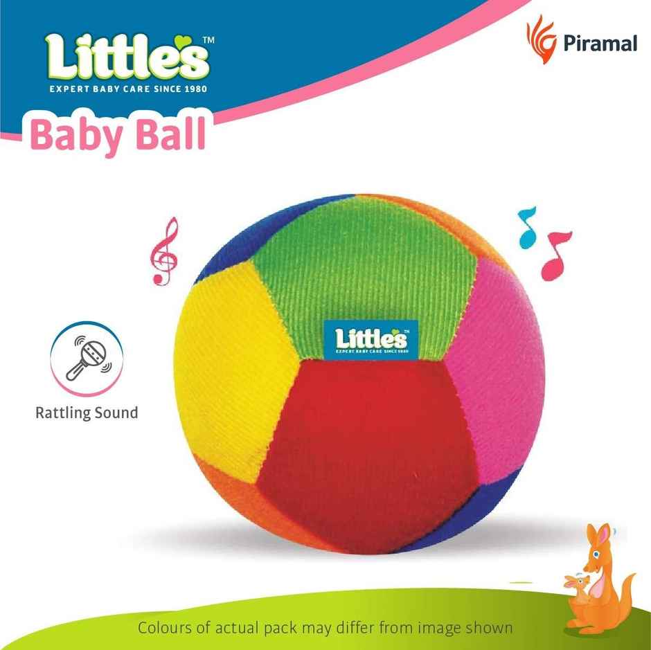 Little's Baby Soft Ball with Rattle Sound | 11 cm Small Toy