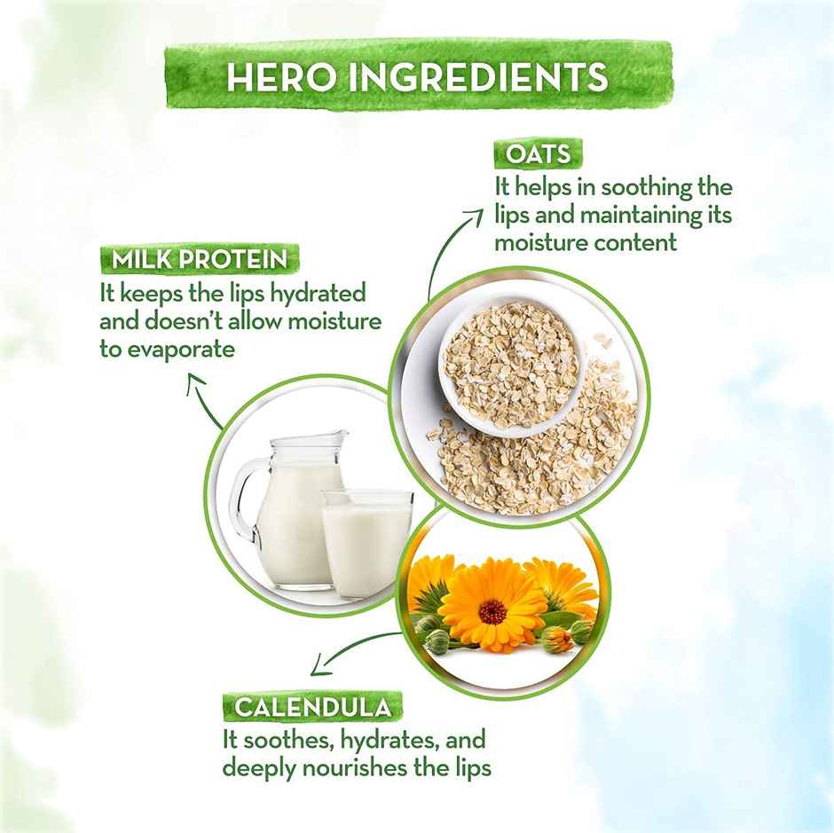 Mamaearth 100% Natural Milky Soft Lip Balm For Kids, Babies With Oats, Milk & Calendula