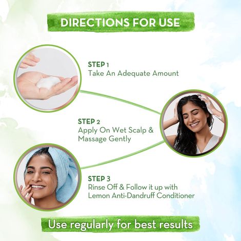 Mamaearth Lemon Anti Dandruff Shampoo With Lemon & Ginger For Itchy & Flaky Scalp