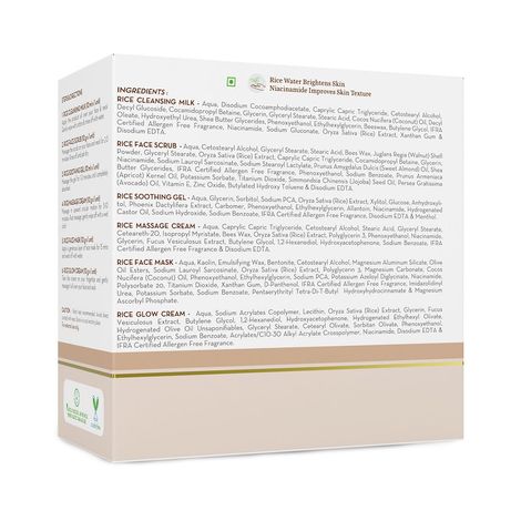 Mamaearth Rice Facial Kit With Rice Water & Niacinamide For Glass Skin