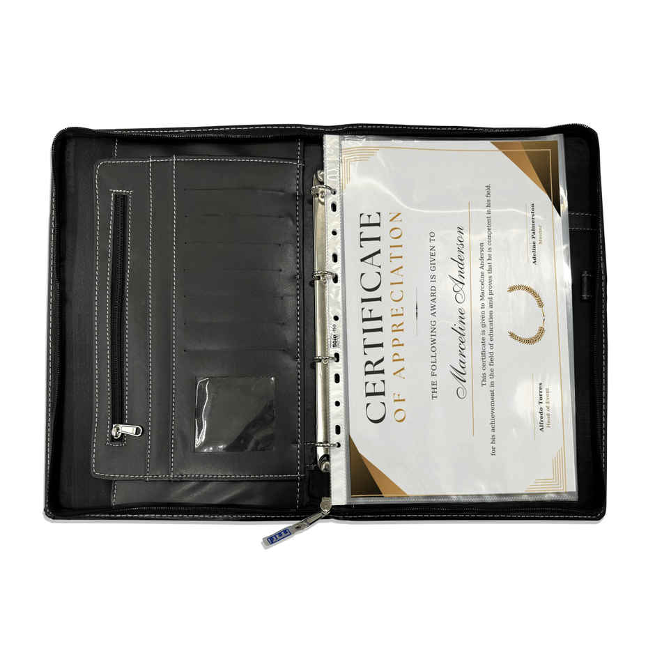 Solo Executive Portfolio File With Rings