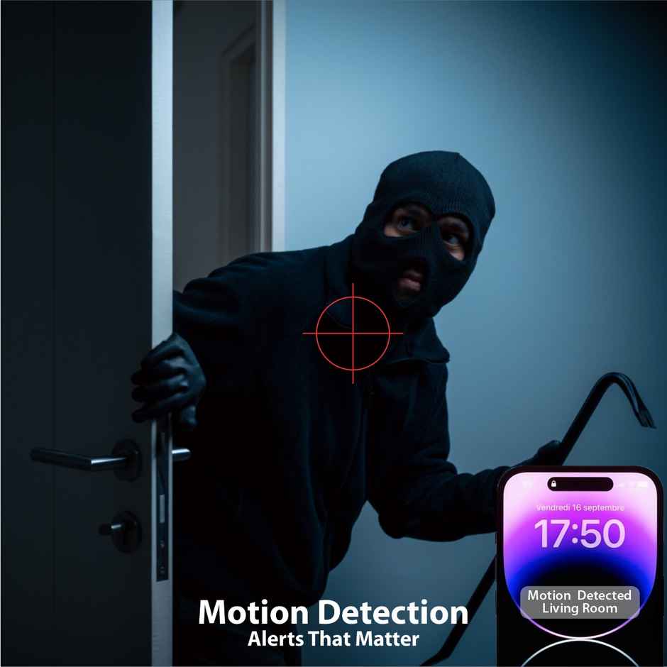 CP PLUS CP-E41Q 4MP Wi-Fi PT Camera with Motion Detection Two-Way Talk & Google Home Support