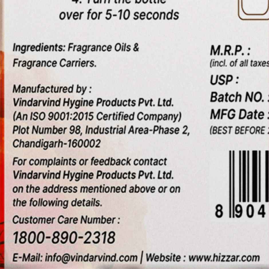 Hizzar Premium Car Air Freshener Hanging Pod | Royal Oudh