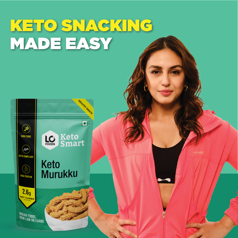 Lo Foods Keto Murukku |No Palm Oil Chakli, Low Carb Diet Healthy Snacks