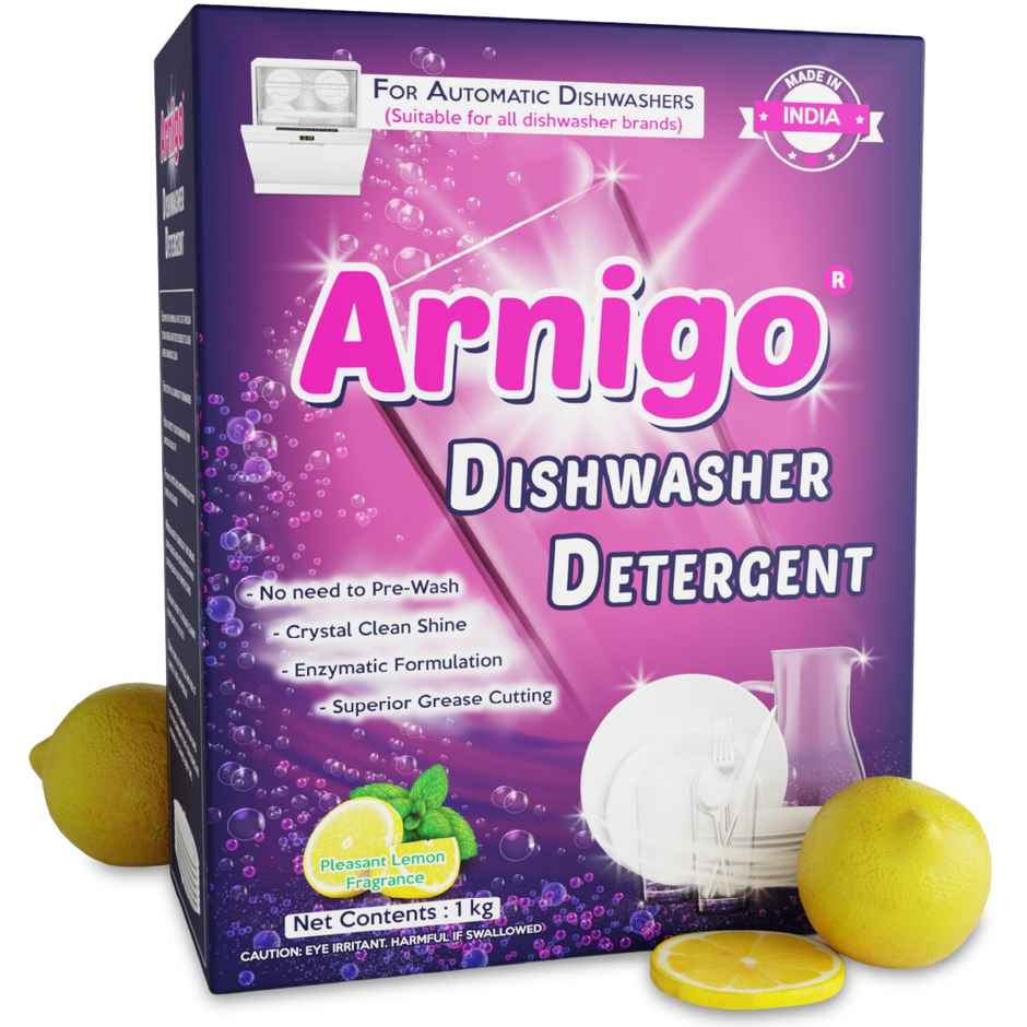 Arnigo Lemon Fragrance Dishwasher Detergent Powder Box