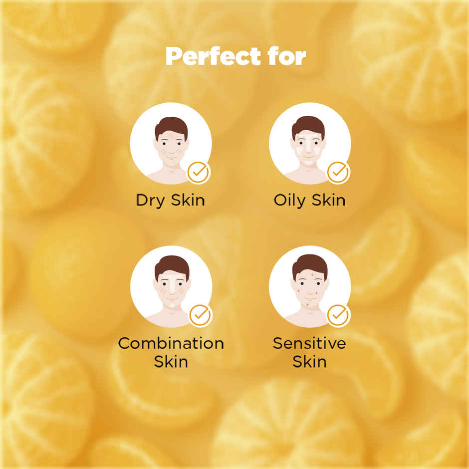 The Man Company Vitamin C Face Serum | With Hyaluronic acid| Evens skin tone & boosts collagen | For all skin types