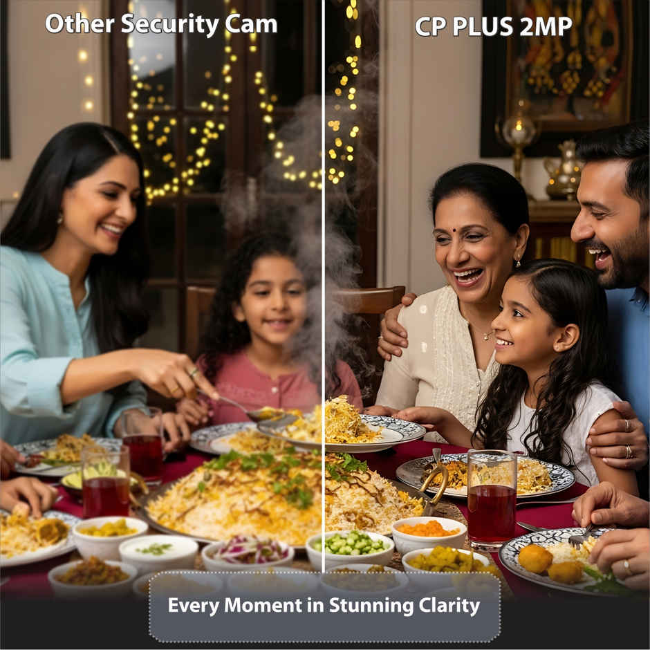 CP PLUS E21Q 2MP Smart Wi-Fi Pt CCTV Camera with Motion Tracking, Two-Way Talk & Google Home