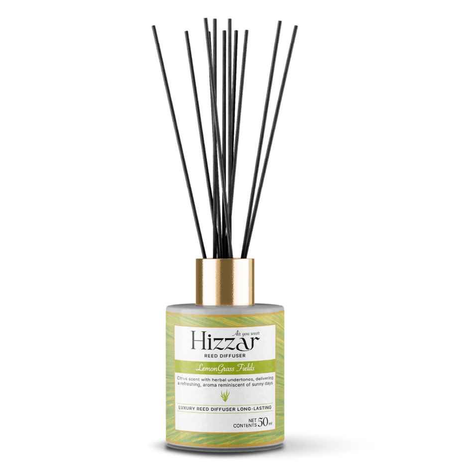 Hizzar Premium Reed Diffuser Set | Lemongras, Atmosphere Uplifter