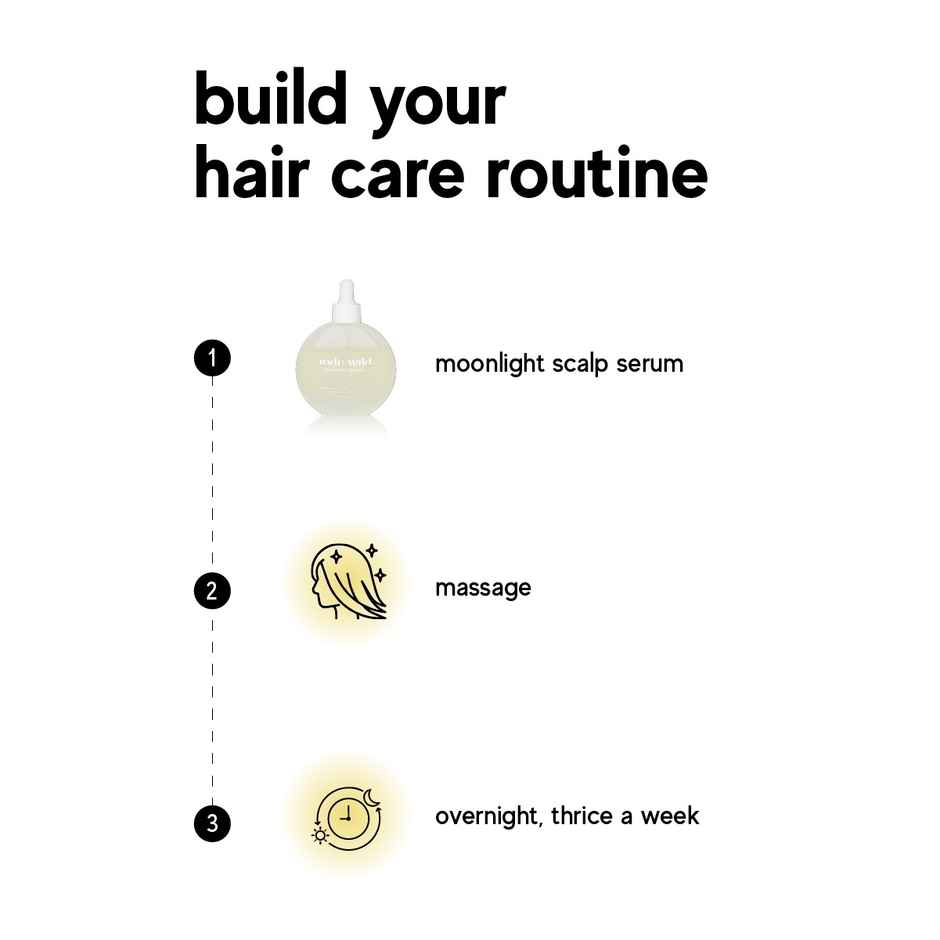 inde wild Moonlight Scalp Serum with Moringa, Bhringraj & Amla | Healthy Scalp & Hair Density