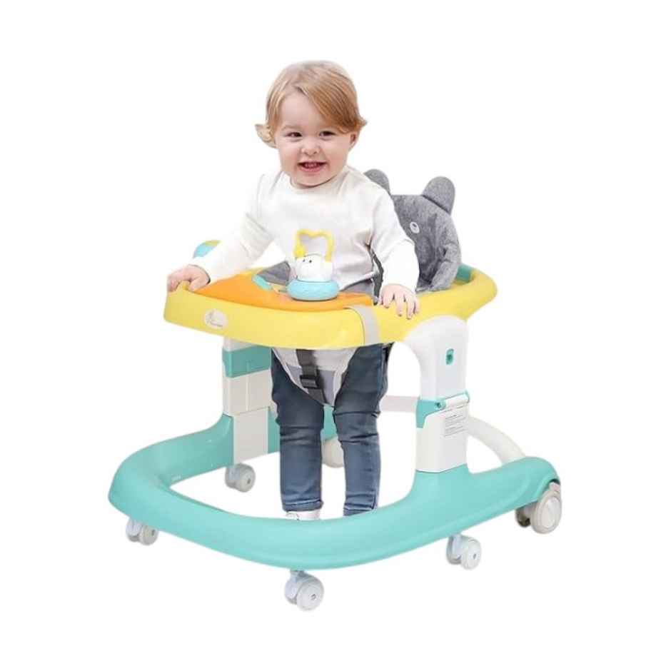 R for Rabbit Little Feet Sportz Walker (Green Yellow)