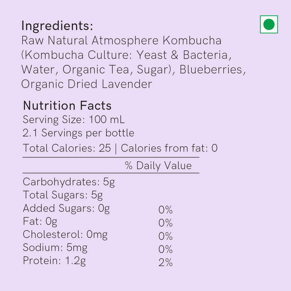 ATMOSPHERE STUDIO Blueberry Lavender Kombucha