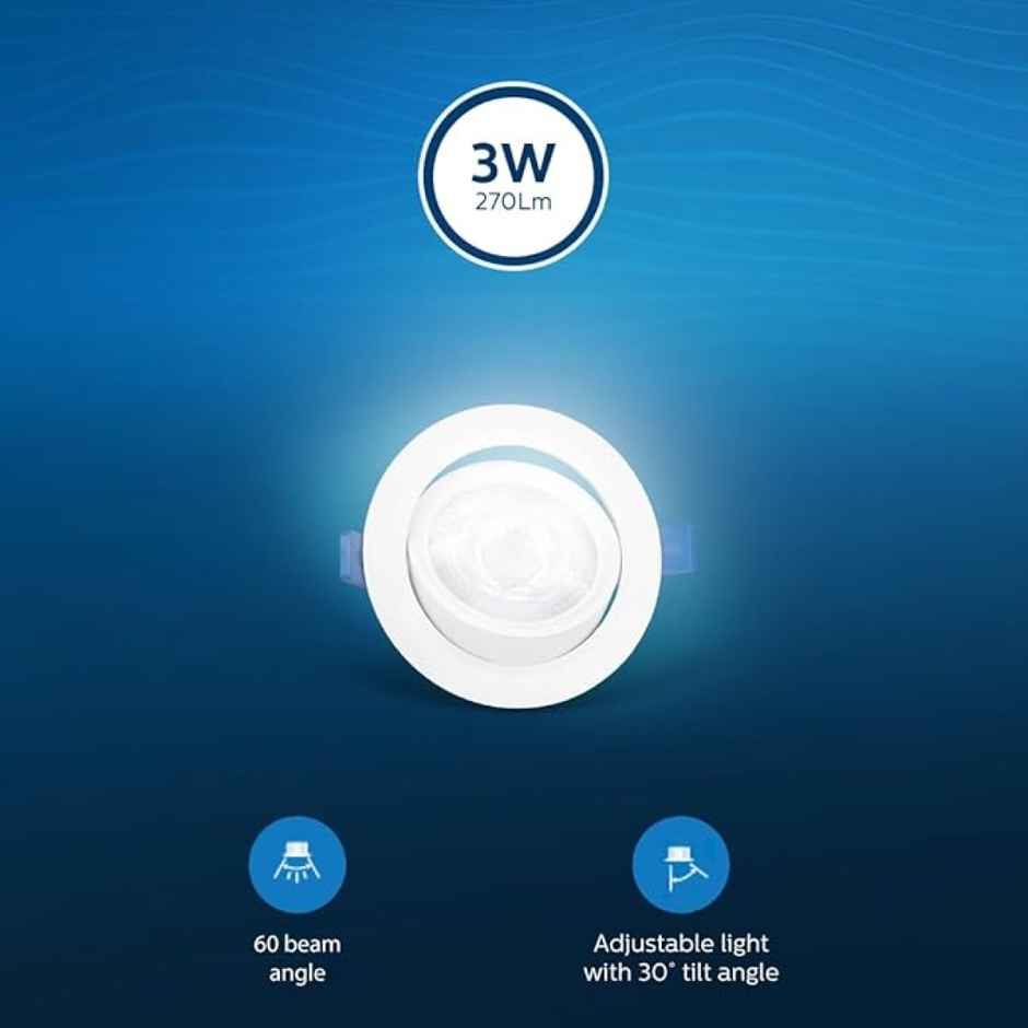 Philips Led 3W Starsurface Striker Cabinet Cool White Ceiling Lamp